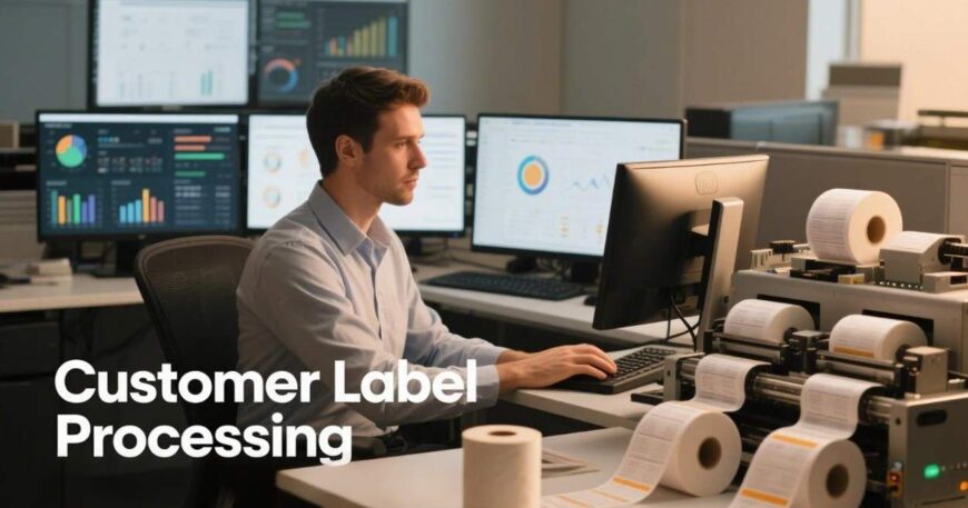 Customer label processing